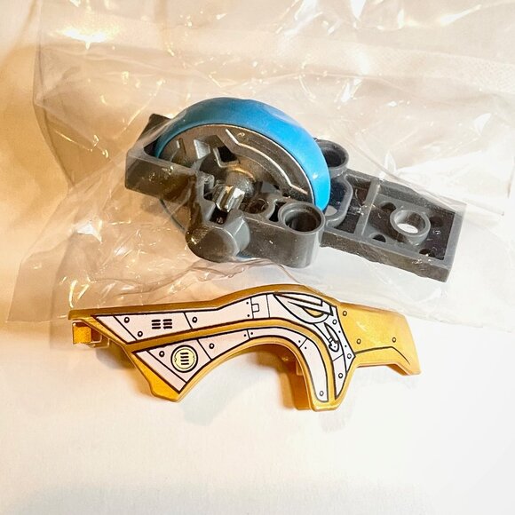 Lego Chima 70139 Flywheel 2X8 Wheel Blue Bird Pearl Gold 11111PB04 11125C01 - Picture 5 of 7